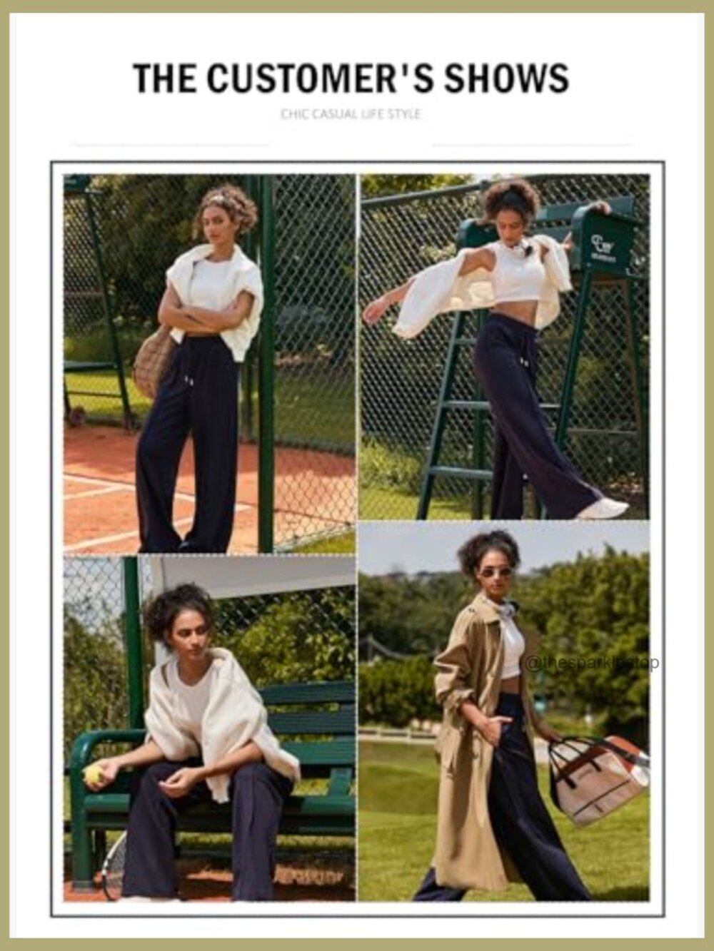 High Waisted Drawstring Wide Leg Sweatpants with Pockets Casual Loose Yoga Pants - Picture 5 of 7